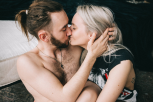kissing couple